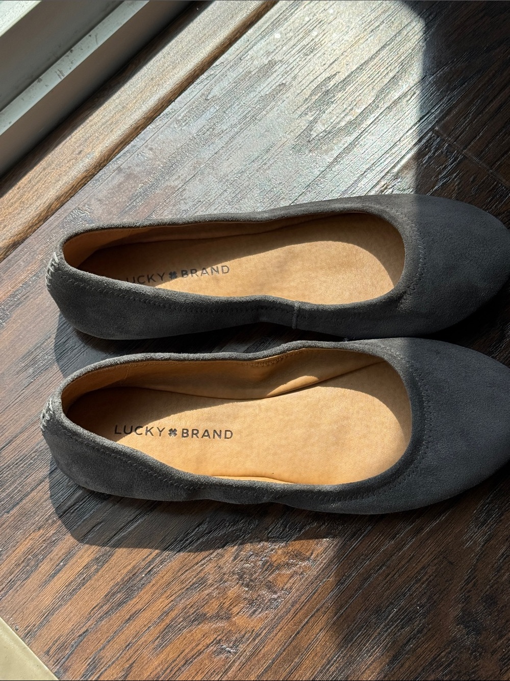 Lucky Brand Gray Suede Ballet Flats - Picture 8 of 9